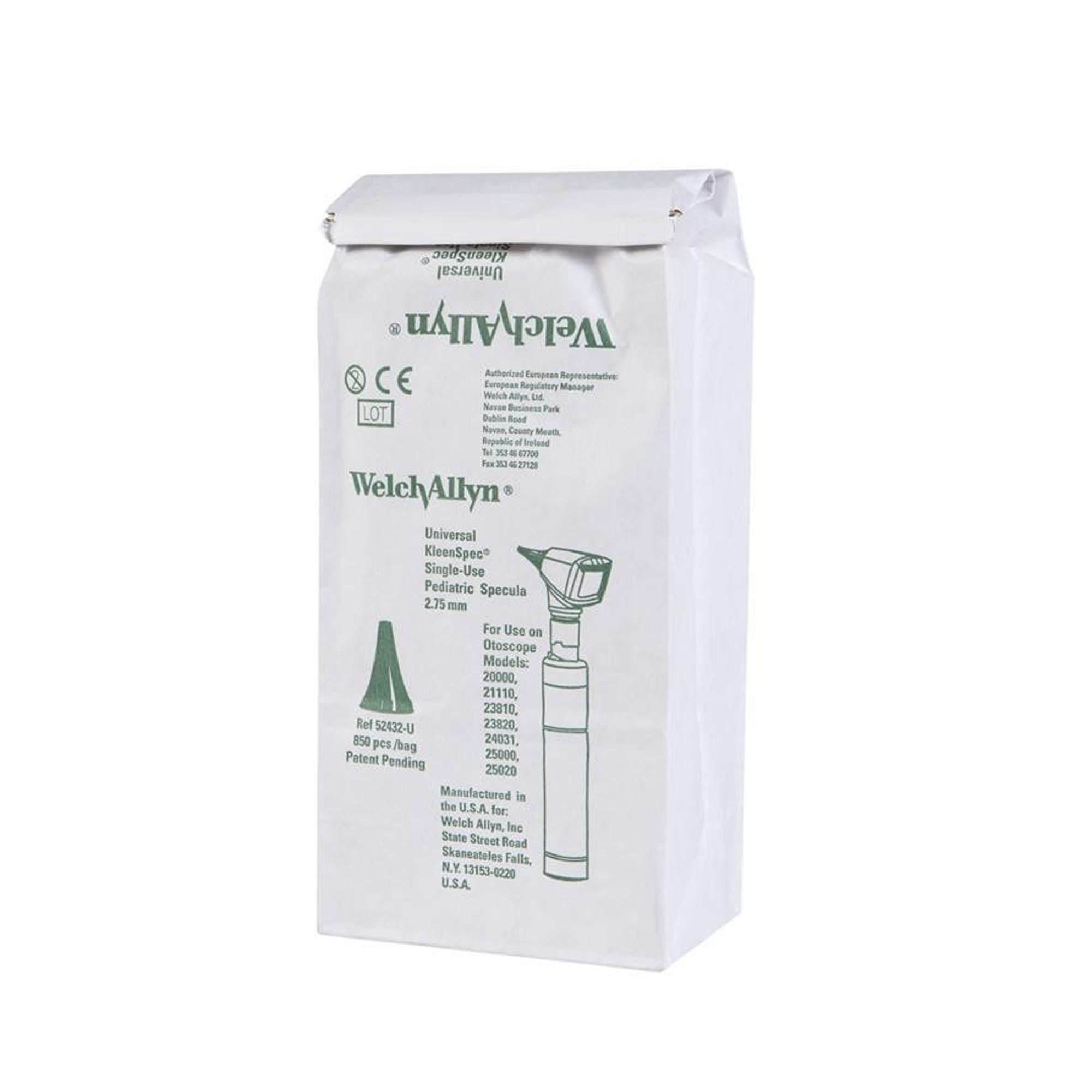 Welch Allyn® Disposable Ear Speculum Tip Set - Round Tip Plastic 2.75mm, 850/pk Welch Allyn® Disposable Ear Speculum Tip Set - Round Tip Plastic 2.75mm, 850/pk